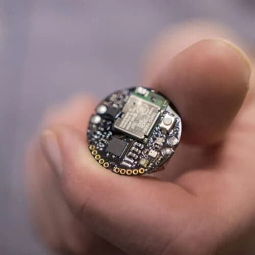 Neurotechnology device development in a lab setting.